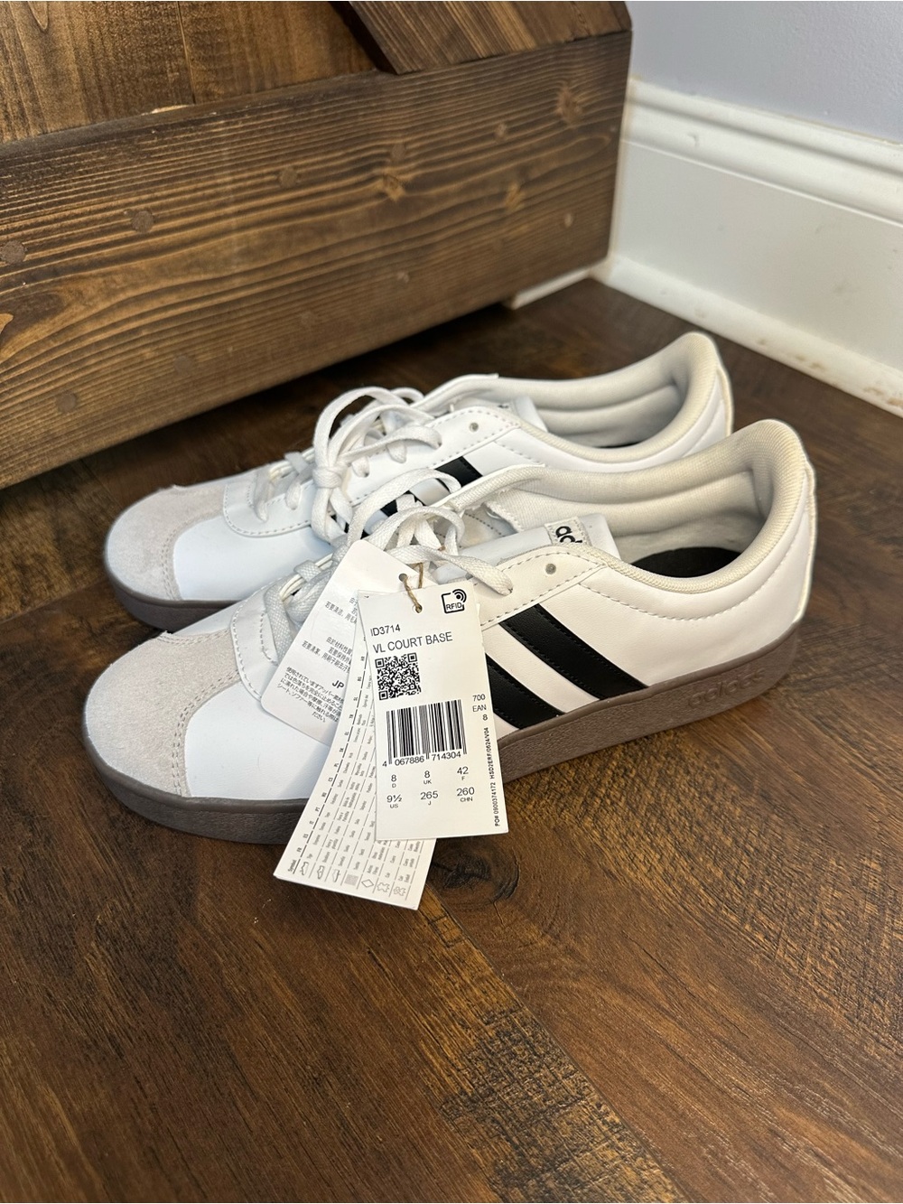 Adidas VL Court Base White & Black Casual Women’s Sneakers
